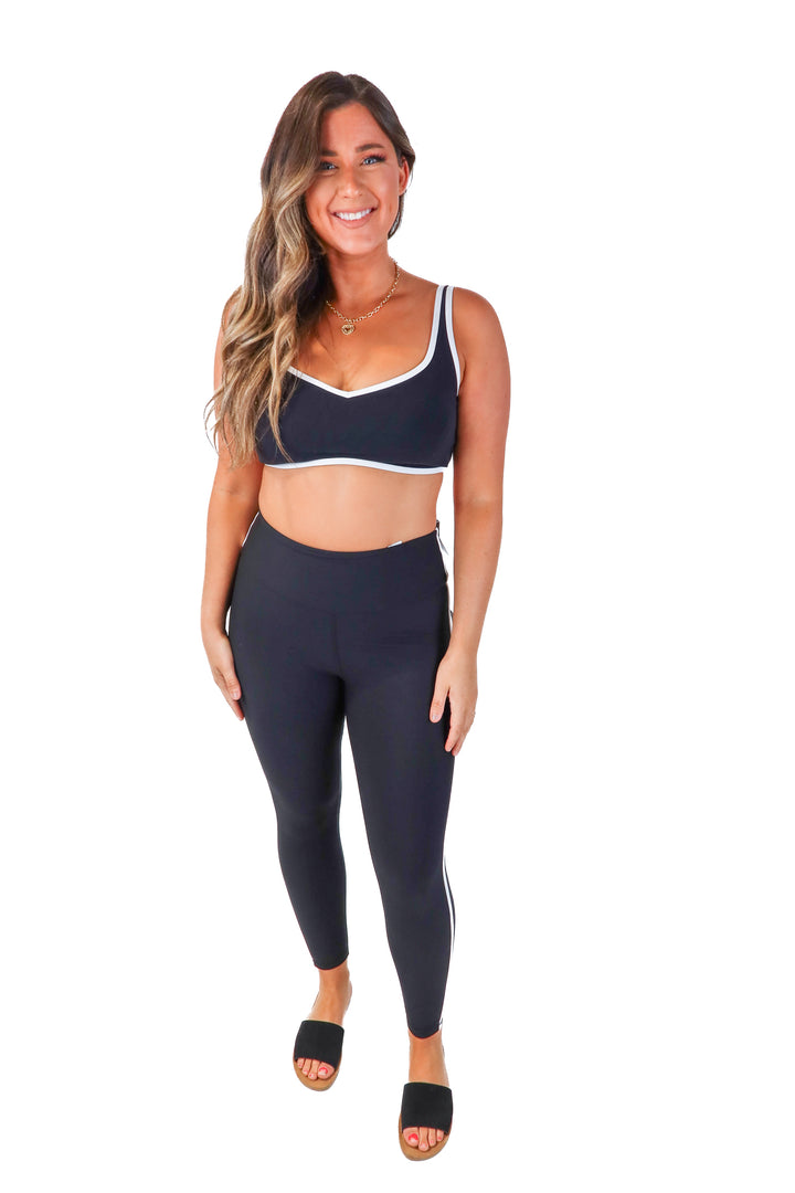 SOLD: YPB black/white active set NWT (L; retail $110)