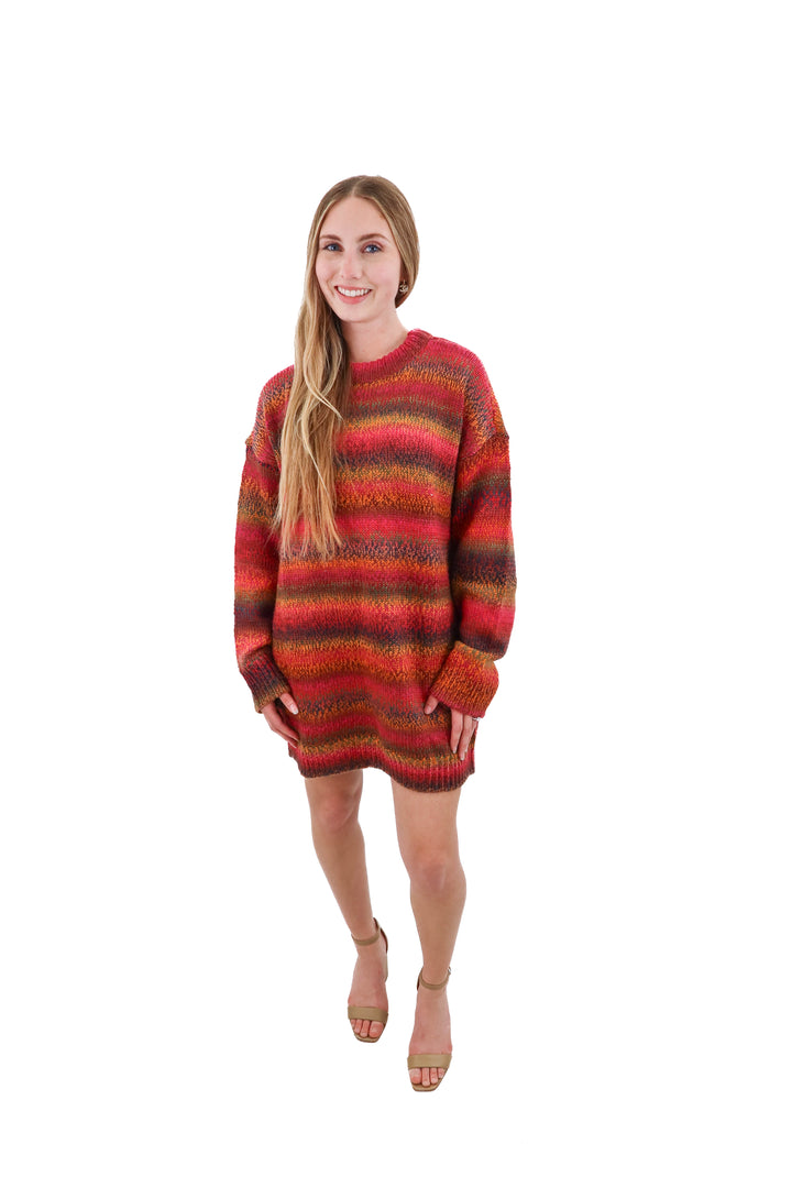 show me your mumu multicolor sweater dress (xs)