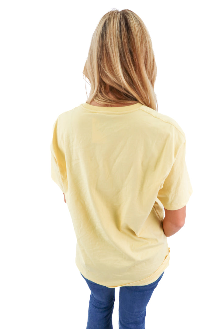 wrangler x coors yellow tshirt (s; retail $34.99)