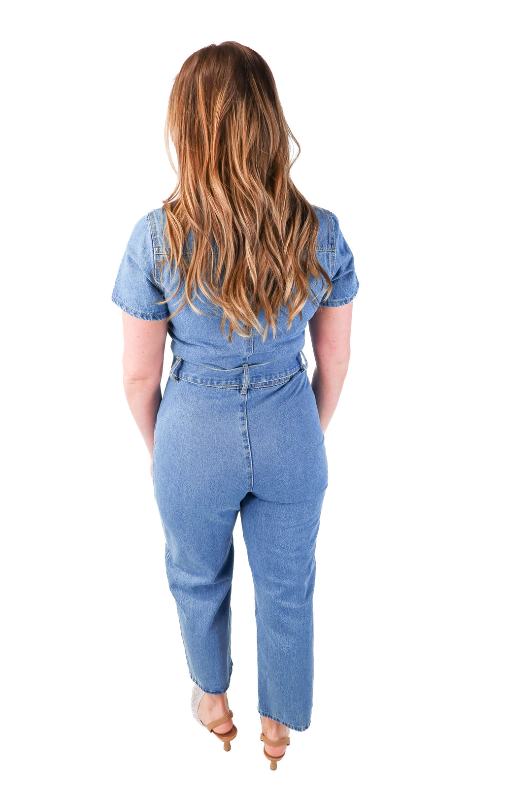 kittenish medium wash jumpsuit NWT (s; retails $72)
