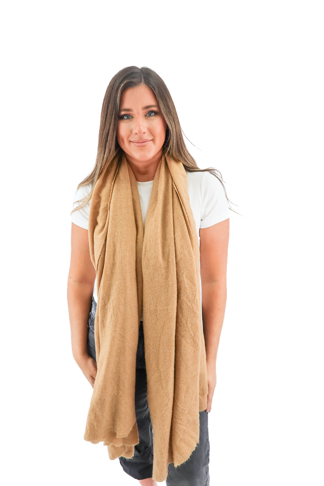 Zara camel scarf (M)