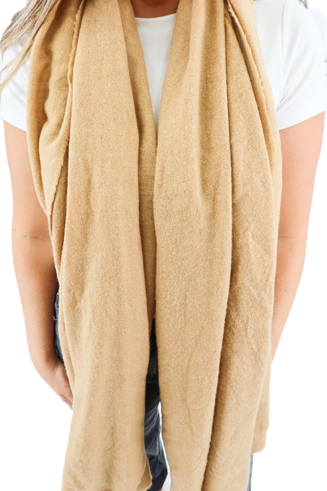 Zara camel scarf (M)