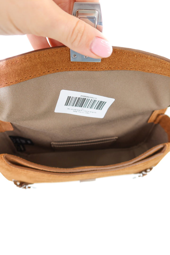 rag & bone brown suede leather bag
