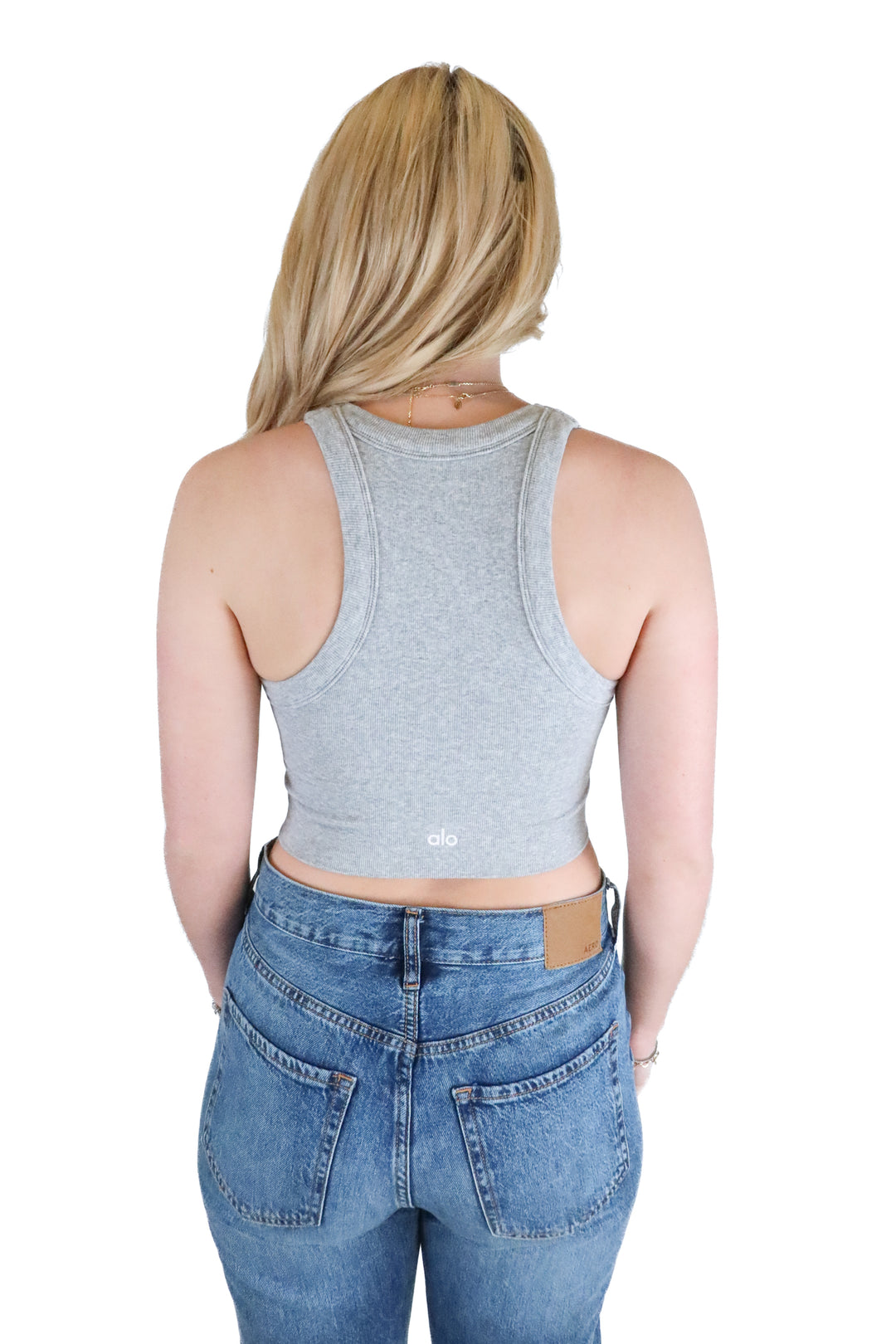 Alo Heather Grey Athletic Tank Top (S; retail $78)