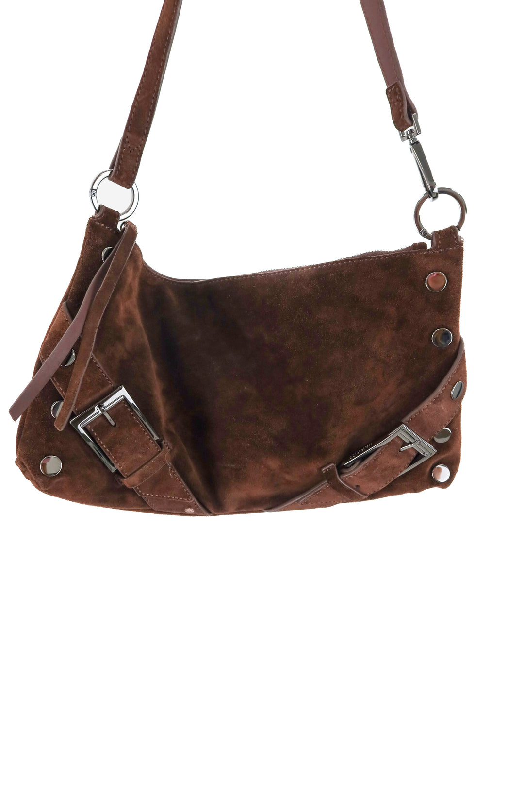 hammitt dark brown suede leather bag (retail $450)