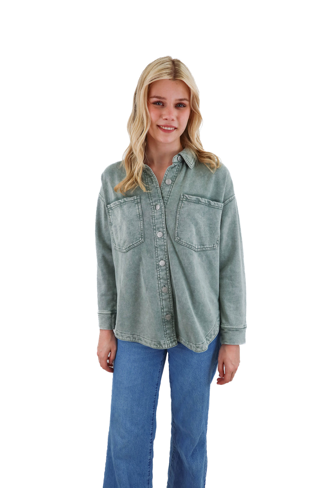 z supply green shacket nwt (XS; retail $148)