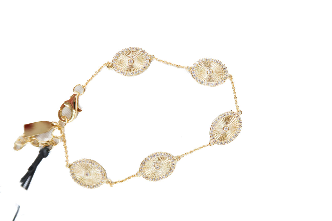 Electric Pick gold oval bracelet NWT (retail $78)