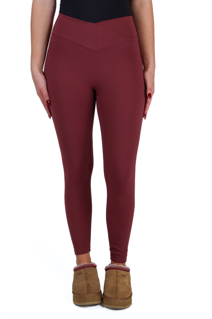 halara maroon leggings NWT (S; retail $29.95)