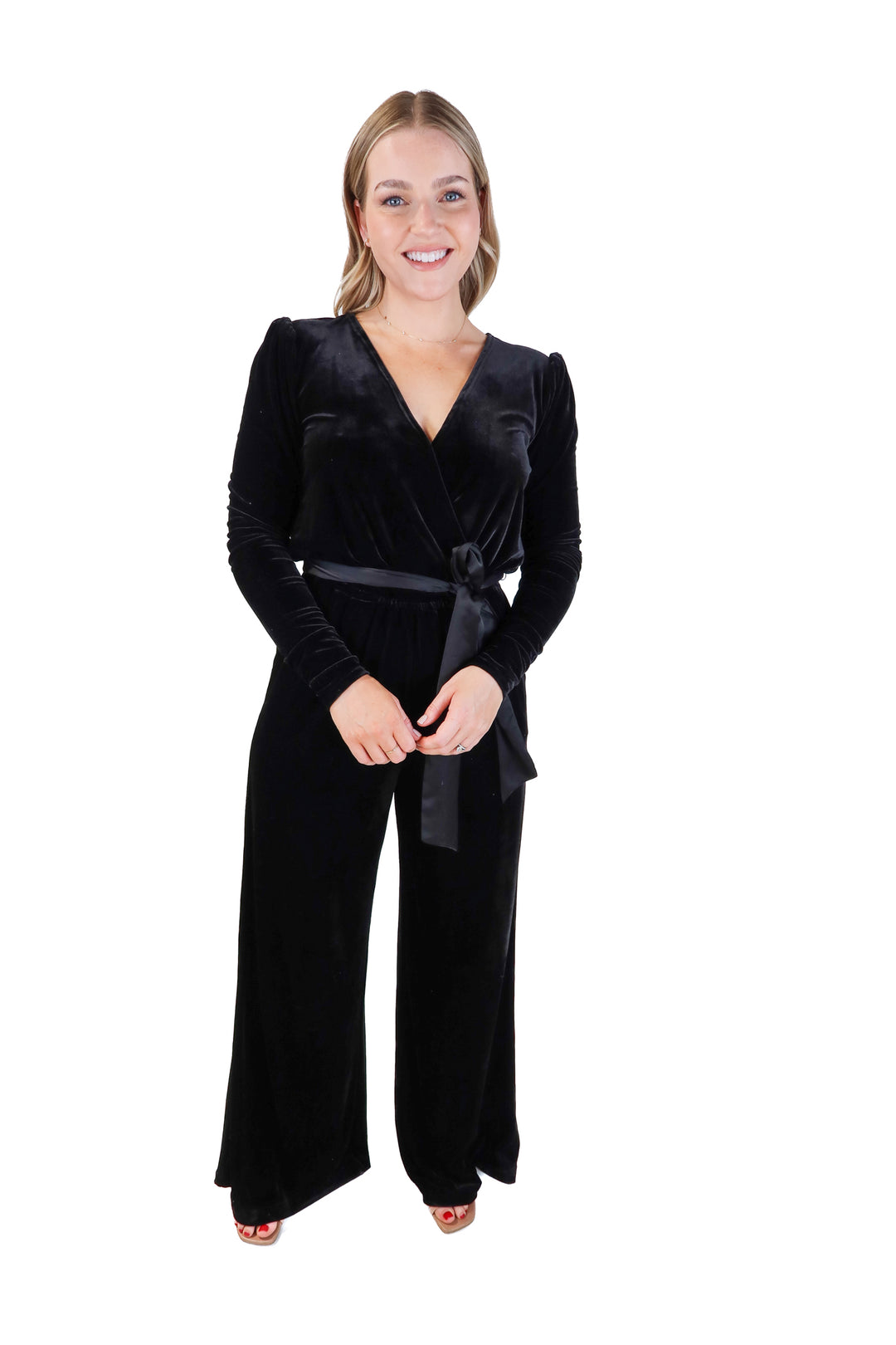 Vici black velvet jumpsuit (s; retails for $78)