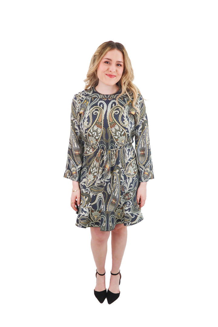 chloe paisley metallic dress (42; retail $3,595)