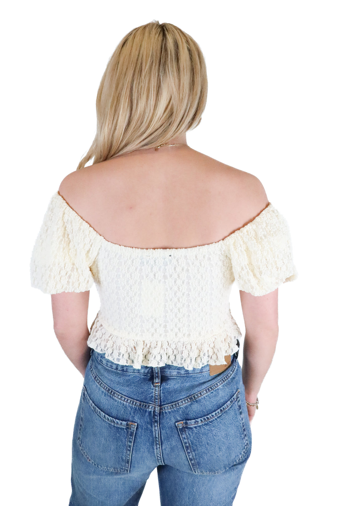 Vici Cream Lace Corset Top (S; retail $58)