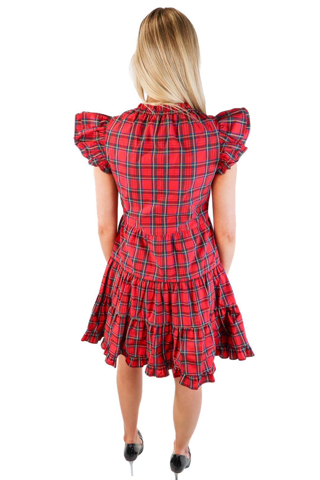 Sail to sable red plaid dress NWT (xs; retails for $198)