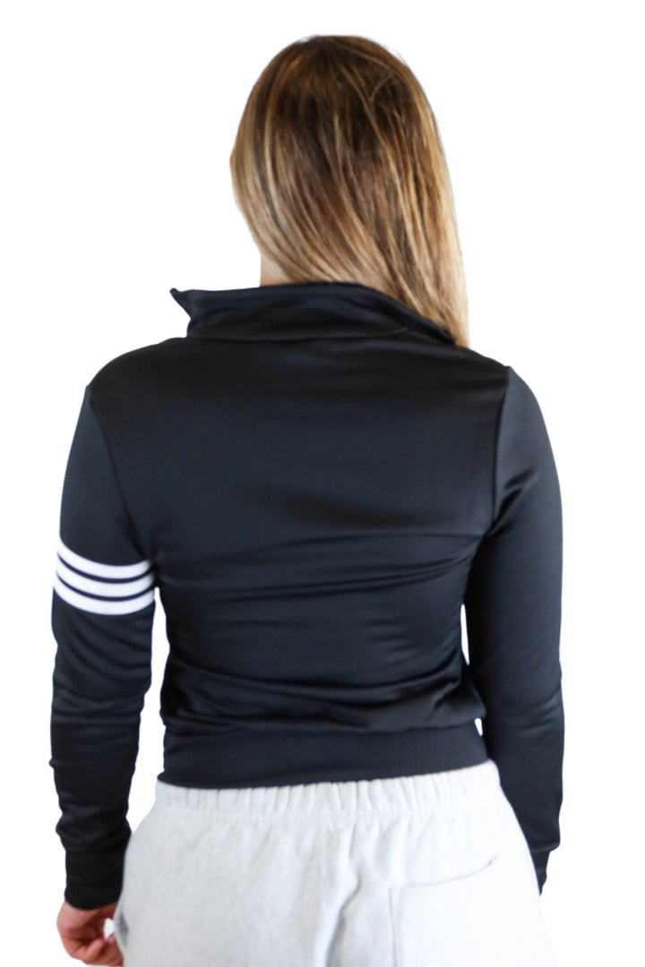 Adidas Black Athletic Zip Up Jacket NWT (XS)