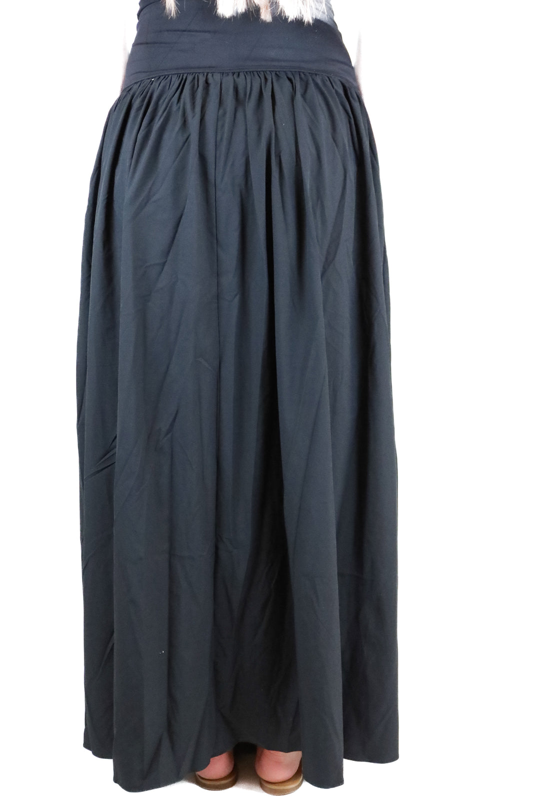 Halara black wrap maxi skirt NWT (S; retail $44.95)