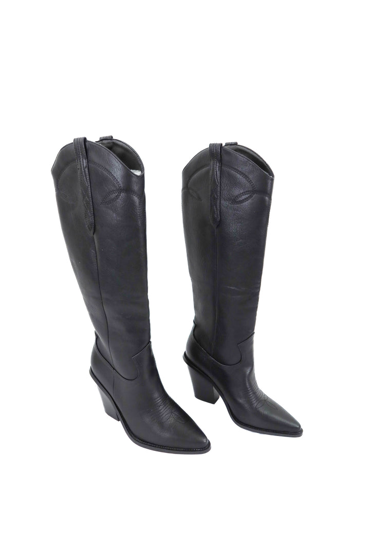 Billini black knee high boots (8; retail $140)