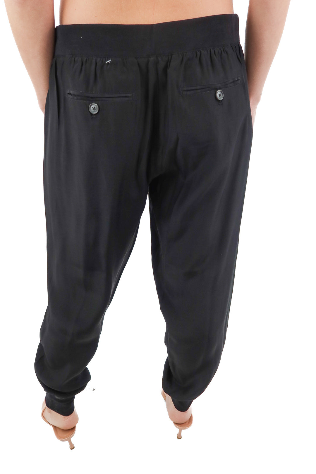 ATM Black Silk Joggers (M)