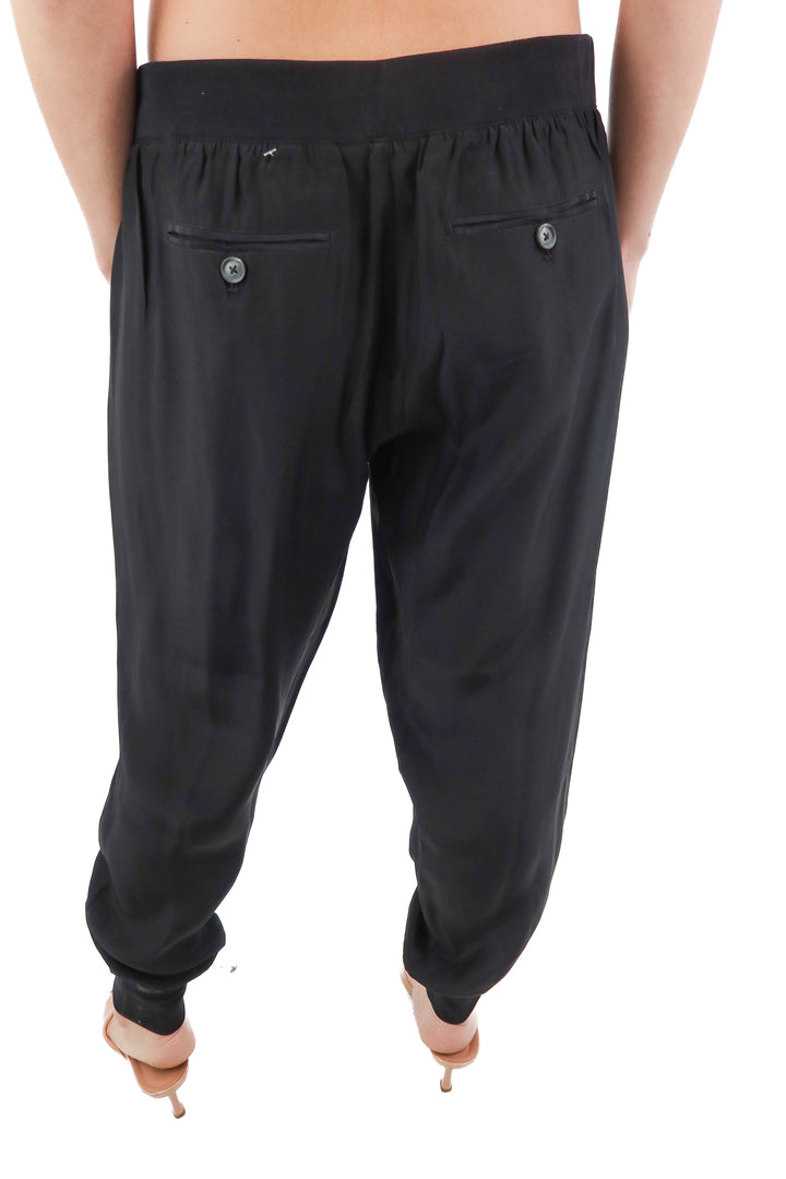 ATM Black Silk Joggers (M)