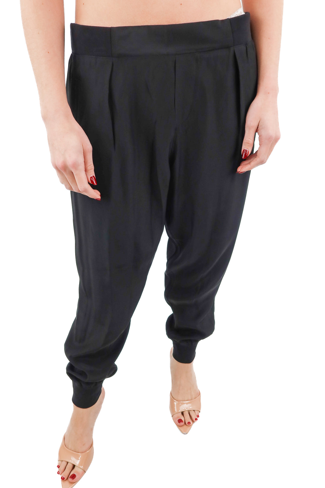 ATM Black Silk Joggers (M)