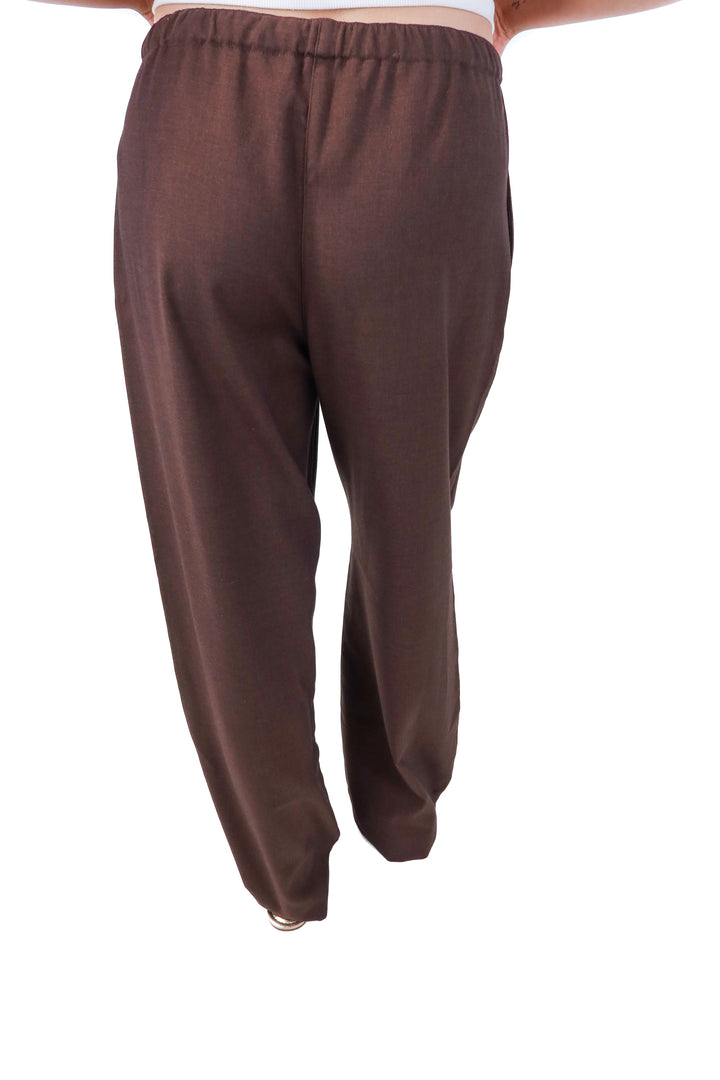 abercrombie & fitch brown wide leg pants (M/L)