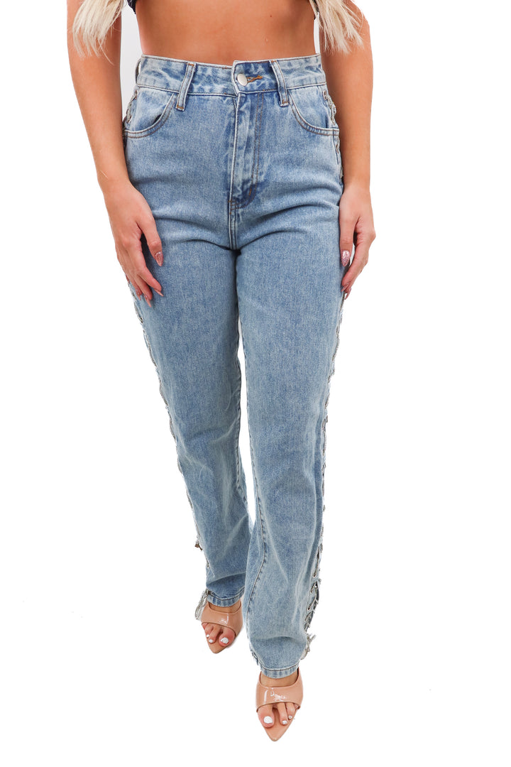 Windsor sudded tie jeans (3) NWT