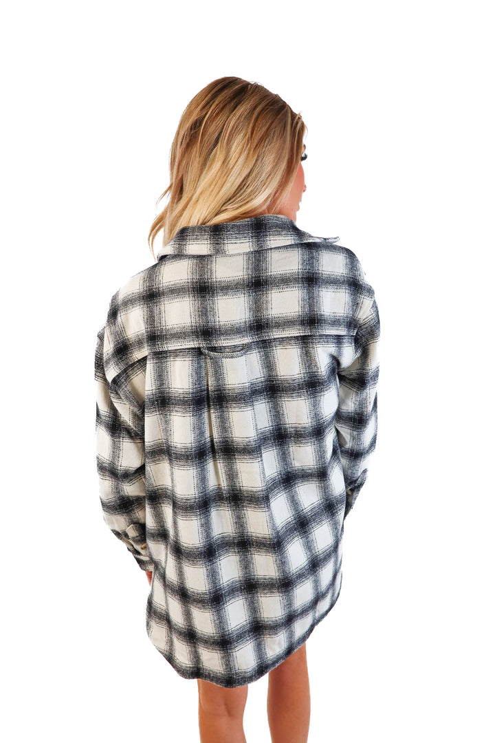 Fun2Fun Cream and Black Flannel NWT (S)