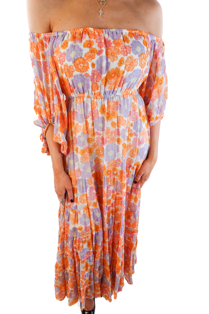 Sundress floral maxi dress (xs/s)