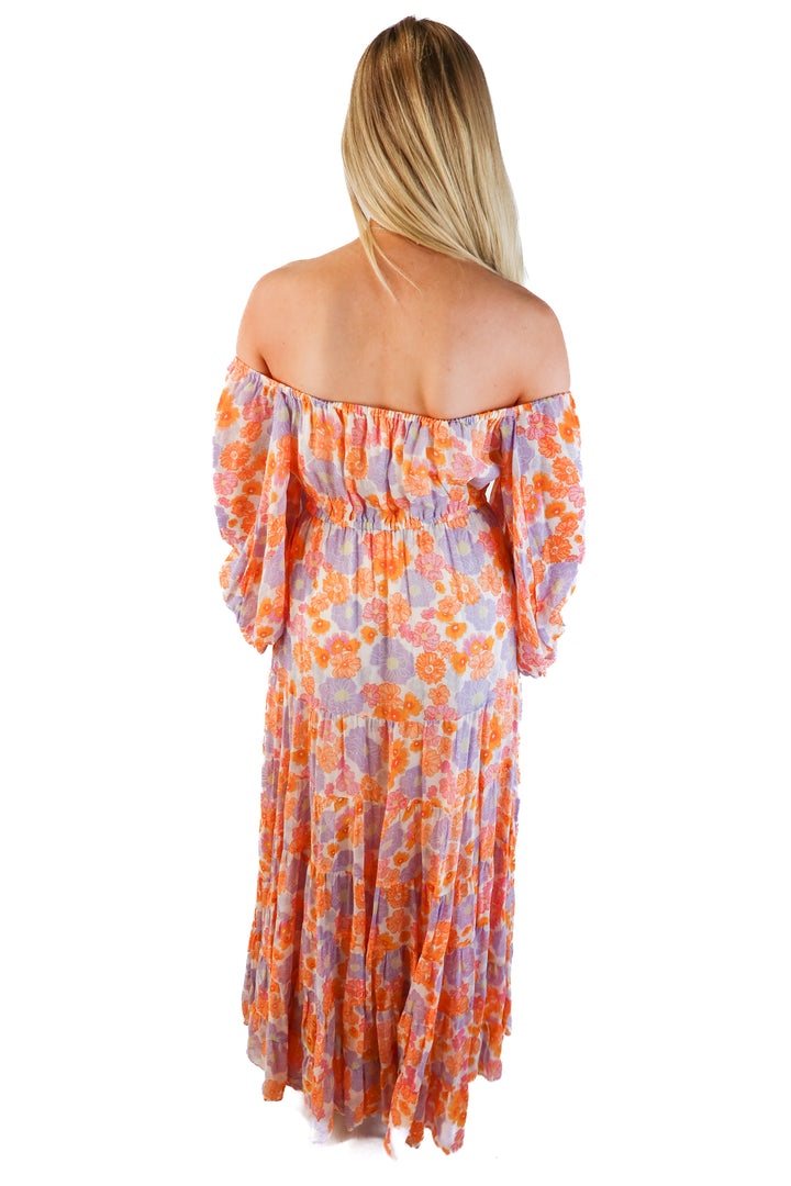 Sundress floral maxi dress (xs/s)
