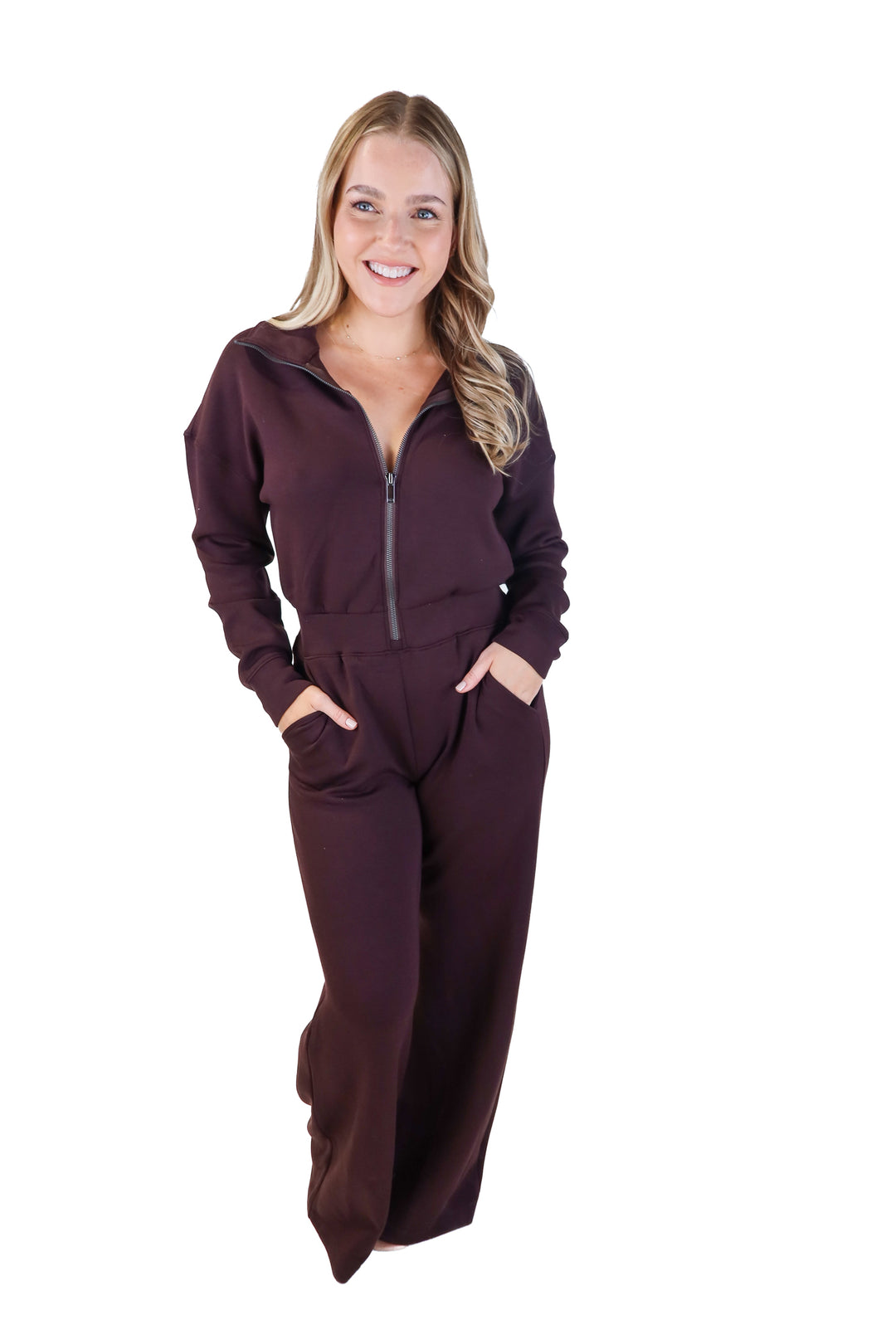 Spanx truffle brown wide leg jumpsuit NWT (s; retails for $148)