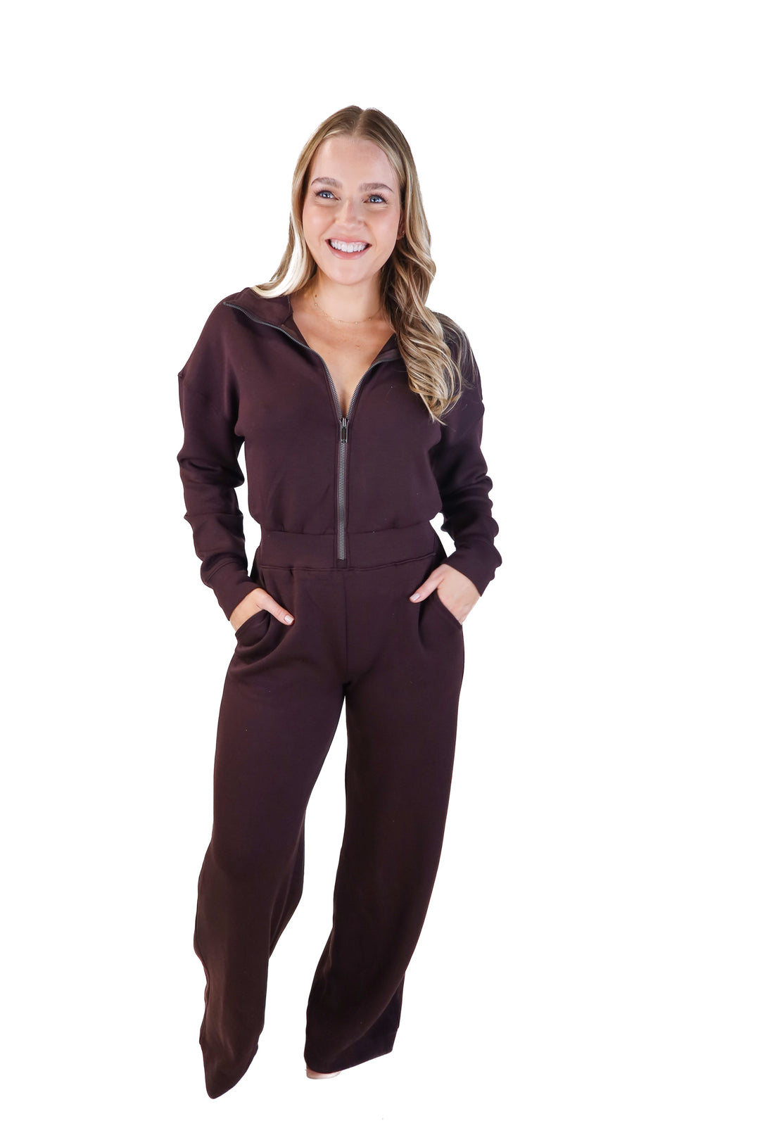 Spanx truffle brown wide leg jumpsuit NWT (s; retails for $148)