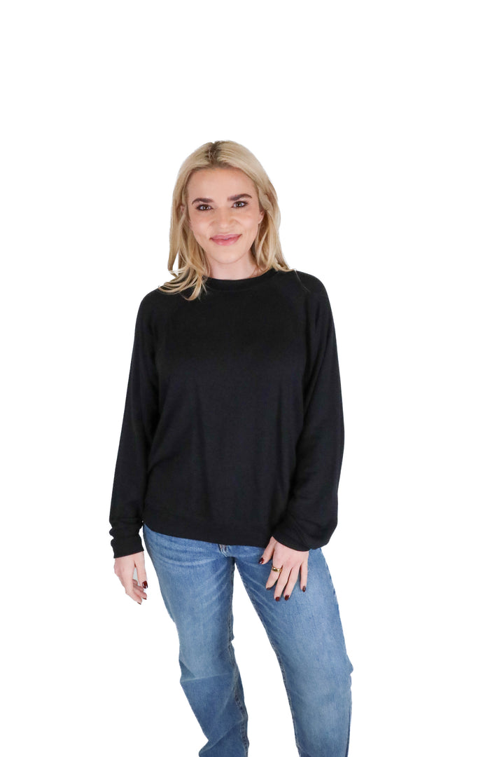 Splits59 Black Crewneck NWT (M; retail $132)