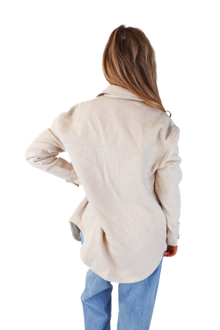 good american wool bone shacket NWT (1/2; retail $139)