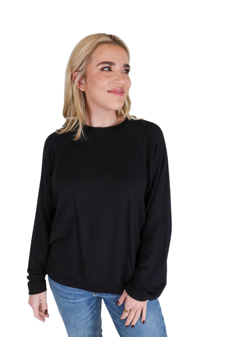 Splits59 Black Crewneck NWT (M; retail $132)