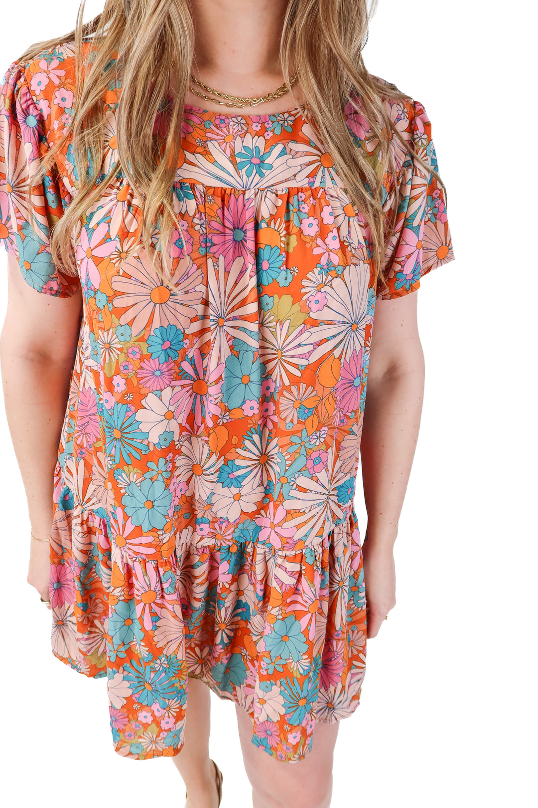 bb dakota X steve madden tiered floral dress (S)