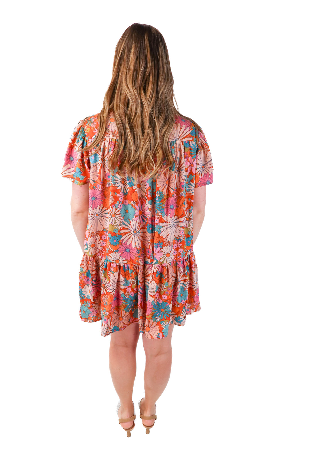 bb dakota X steve madden tiered floral dress (S)