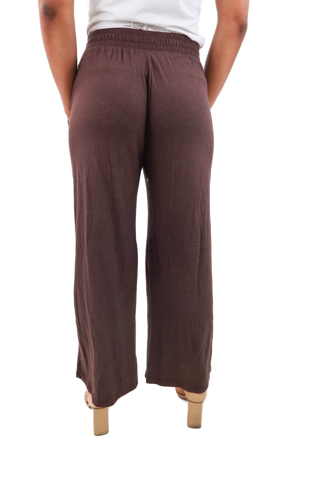 abercrombie & fitch lounge collection brown wide leg pant NWT (xs; retail $50)