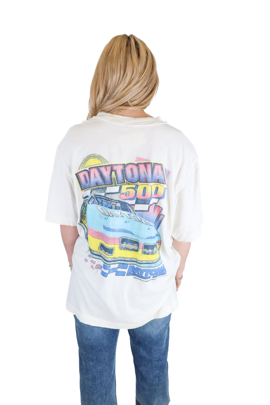 Abercrombie White “Daytona International Speedway” T-Shirt (L)