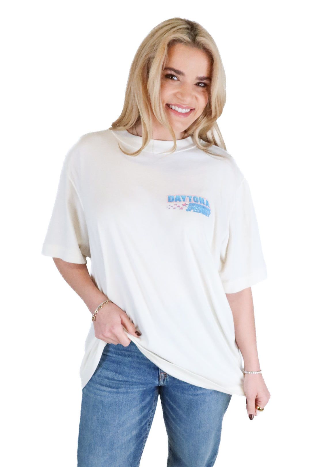 Abercrombie White “Daytona International Speedway” T-Shirt (L)