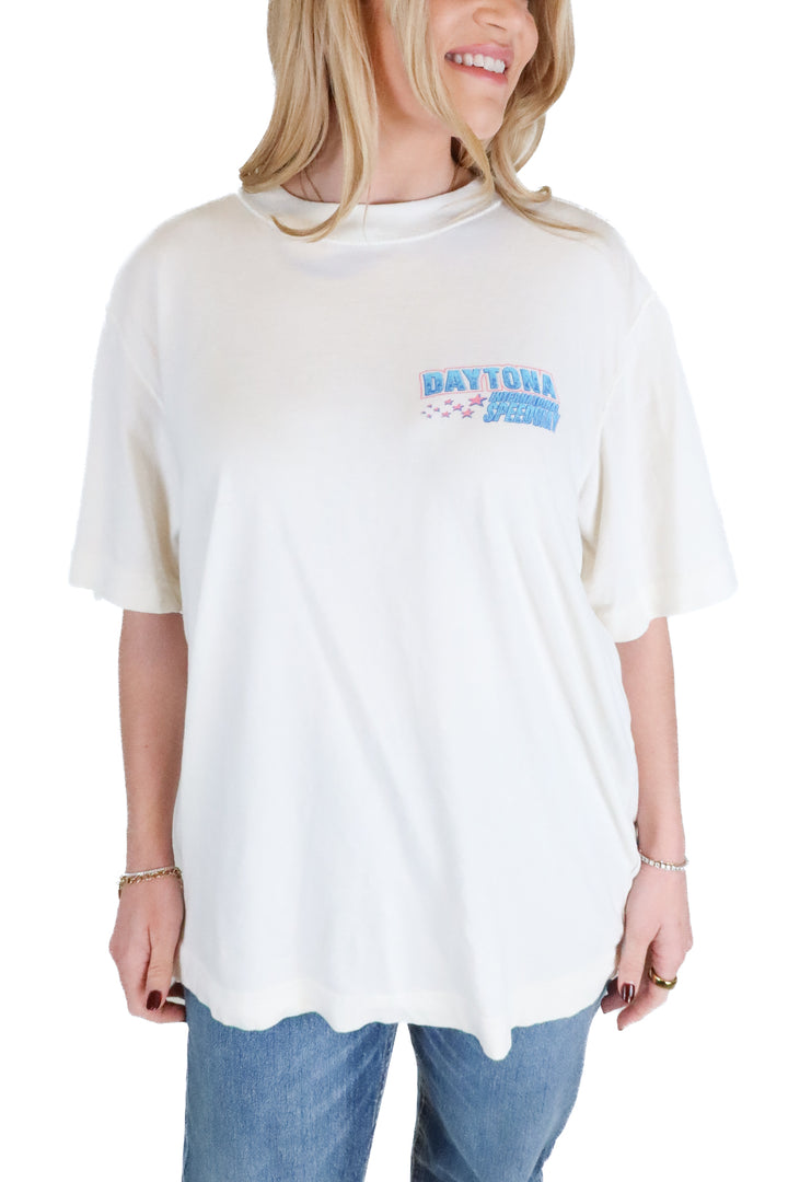 Abercrombie White “Daytona International Speedway” T-Shirt (L)