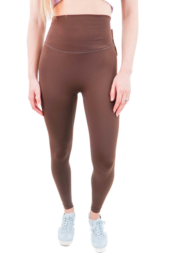 volare brown leggings nwt (XS; retail $68)