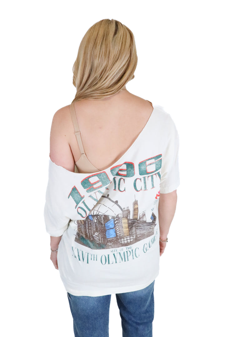 Abercrombie White “Atlanta Olympics” T-Shirt (XL)