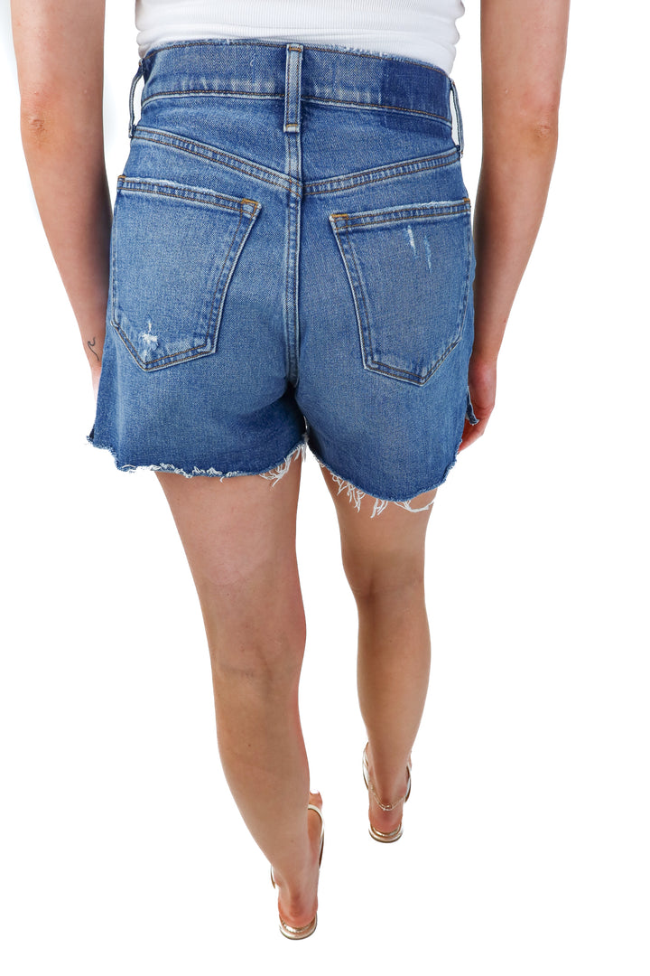 abercrombie & fitch medium wash mom shorts NWT (2)