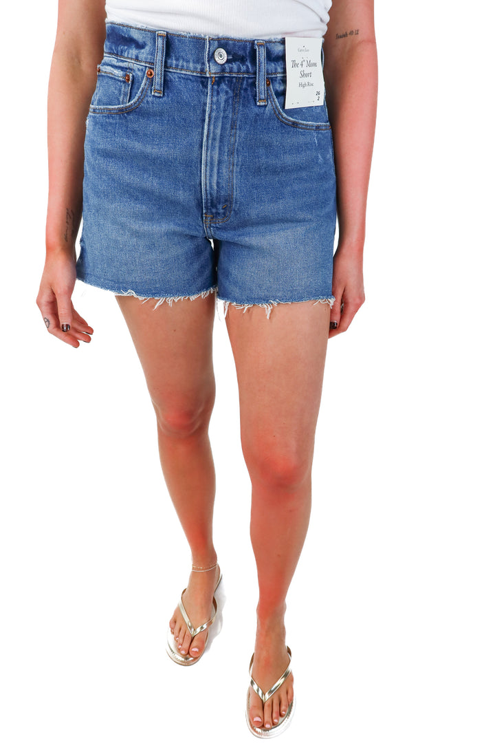 abercrombie & fitch medium wash mom shorts NWT (2)