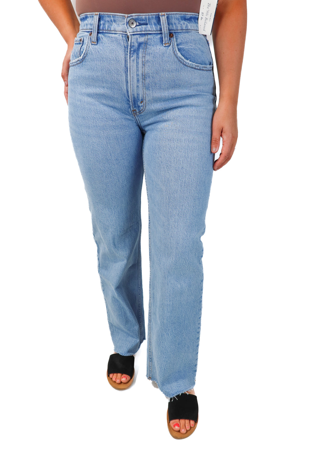 abercrombie & fitch light wash 90's relaxed jeans NWT (4R)