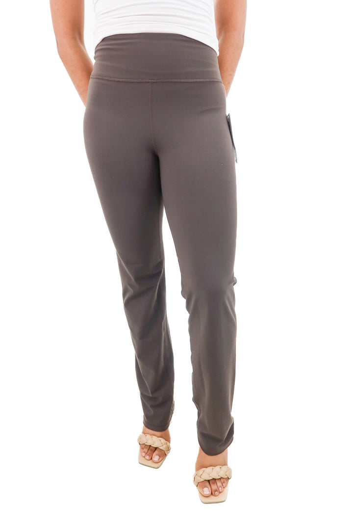 athleta dark brown elation straight leg 2.0 leggings nwt (s; retail $99)