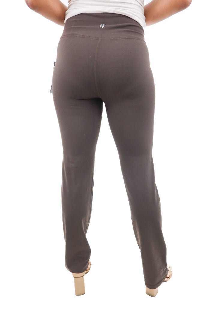 athleta dark brown elation straight leg 2.0 leggings nwt (s; retail $99)