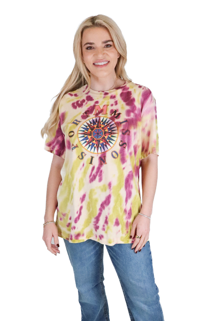 Missoni Green and Purple Tie-Dye T-Shirt (M; retail $300)