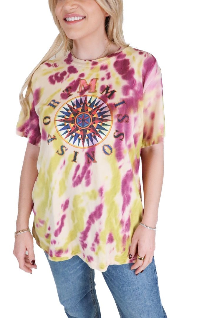 Missoni Green and Purple Tie-Dye T-Shirt (M; retail $300)