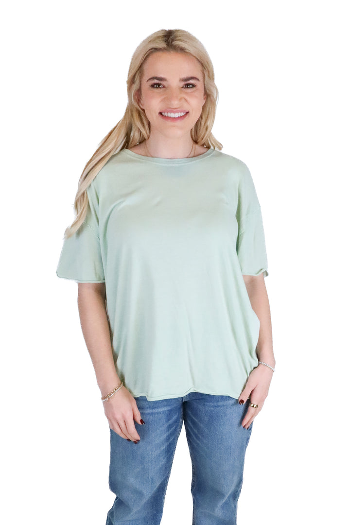 We The Free Mint Green Oversized T-Shirt (S; retail $48)