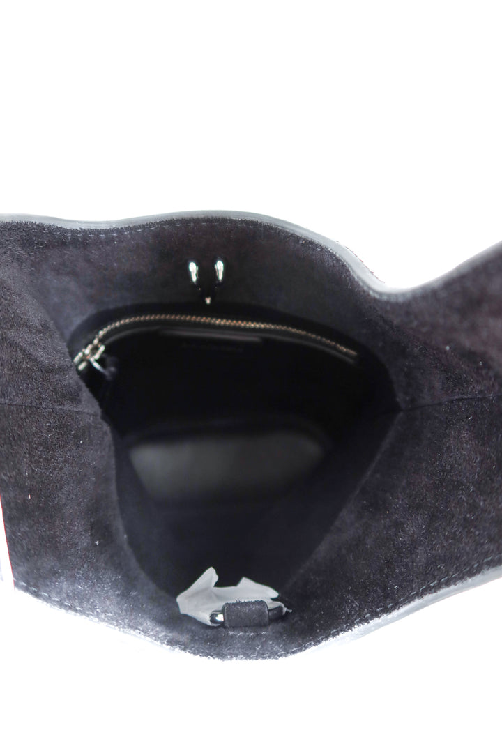 veronica beard black suede rhinestone bag (retail $595)
