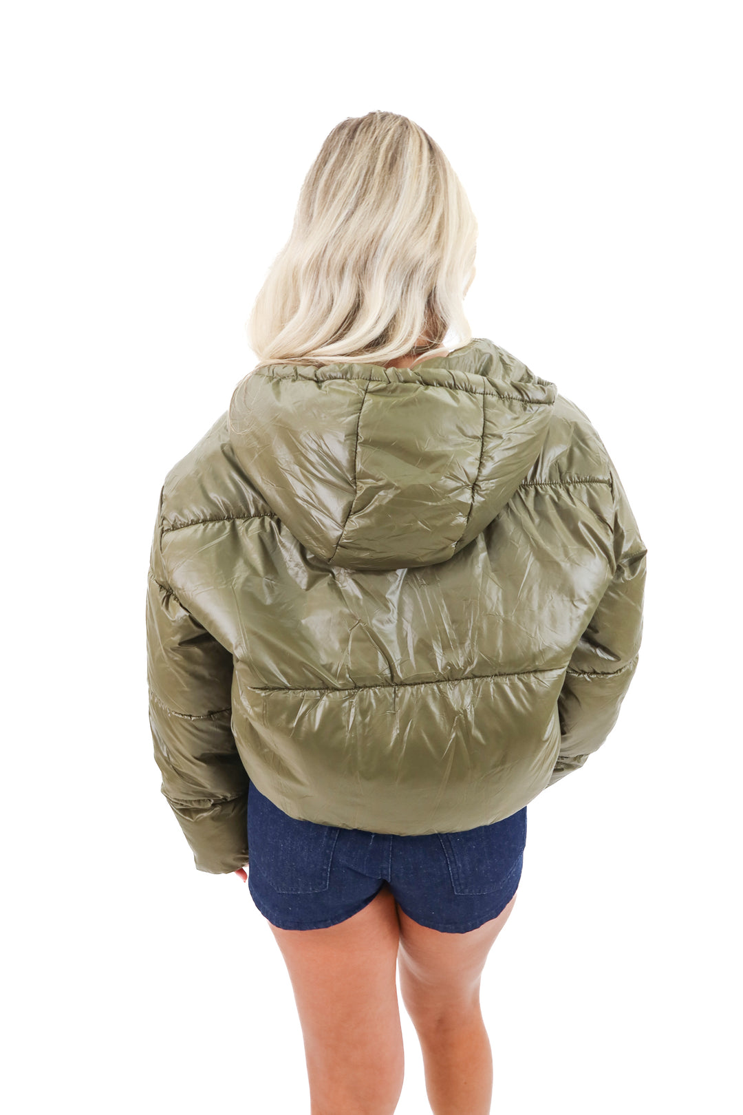 petal & pup olive puffer jacket nwt (s; retail $97)